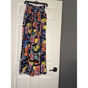 Swim By Cacique Woven Challis Tie Waist Coverup Tropical Pants 14/16 Nwt 70.95
